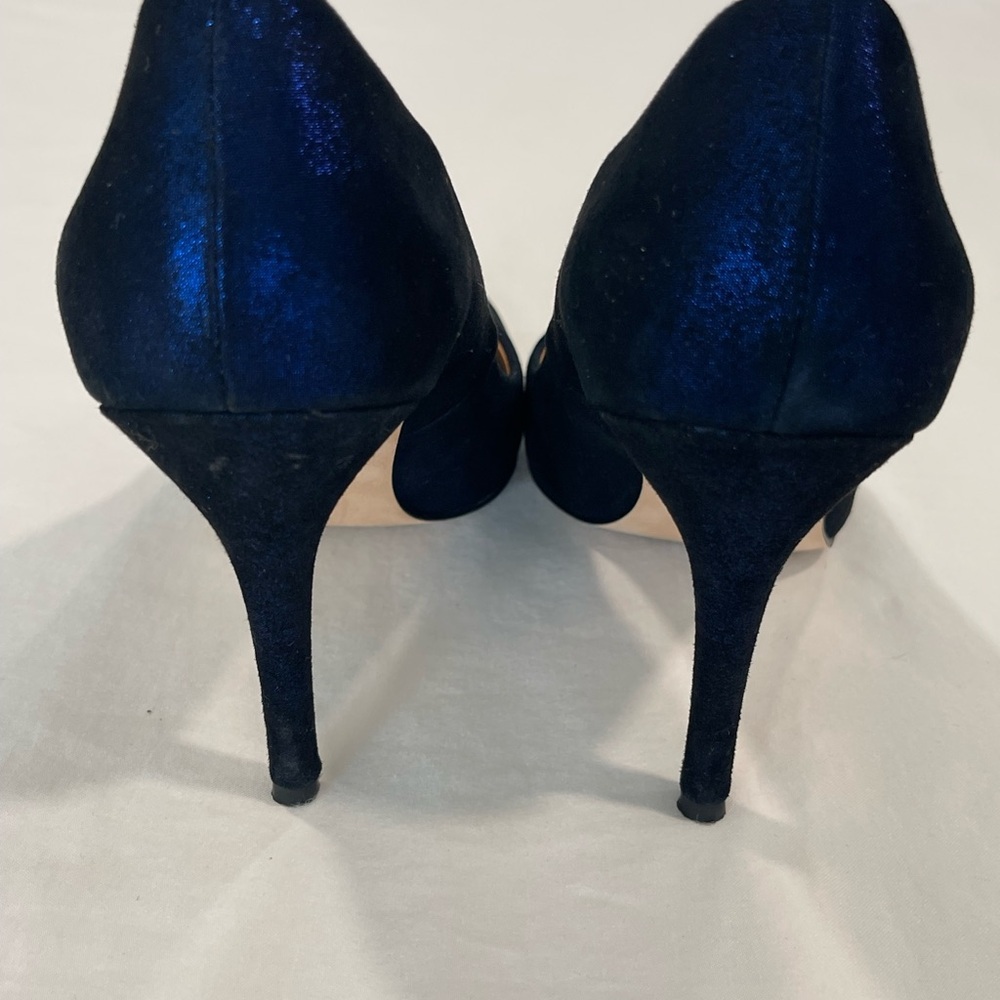Badgley Mischka | Blue Iridescent Pumps | 7 - Picture 7 of 8